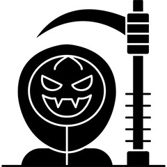 Scythe Icon Vector Element