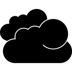 Cloudy Icon Vector Element