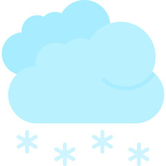 Snowing Icon Vector Element