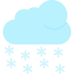 Snowing Icon Vector Element