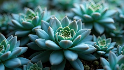 Obraz premium green cactus flower