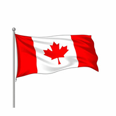 Canada flag vector design and illustration , Canda national flag