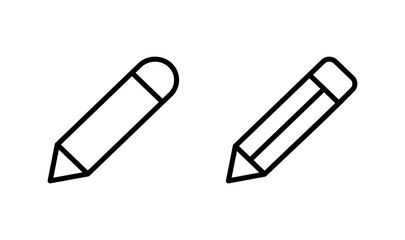 Pencil icon logo design. pen sign and symbol. edit icon vector
