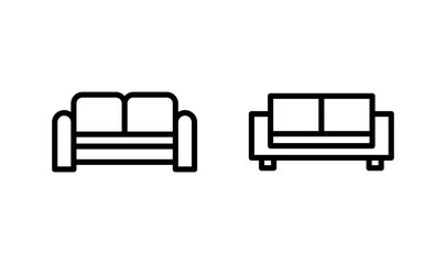 Sofa icon logo design. sofa sign and symbol. furniture icon