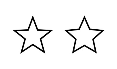 Obraz premium Star icon logo design. rating sign and symbol. favourite star icon