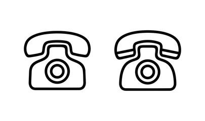 Telephone icon logo design. phone sign and symbol