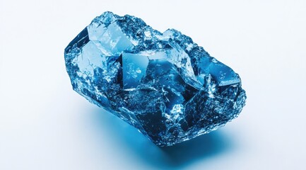 Fototapeta premium A striking blue crystal