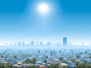 subtle and ethereal sun flare with a soft, diffused glow and delicate light rays