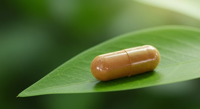 Capsule on Leaf Close Up