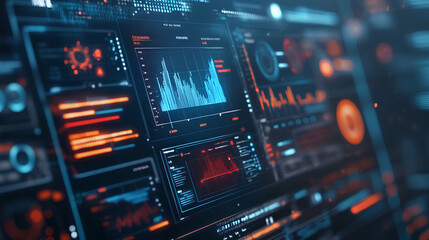 Obraz premium Ads dashboard screen digital.Digital marketing concept.Online advertising ,digital marketing and ad on internet to targeted customers. 