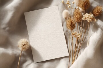 Save the date card mockup