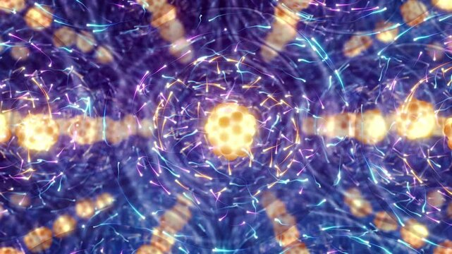 The atom consists of a nucleus containing protons and neutrons. The electrons of an atom are bound to the nucleus by the electromagnetic force.