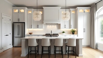 Cozy Yet Modern Kitchen with Stylish Elements