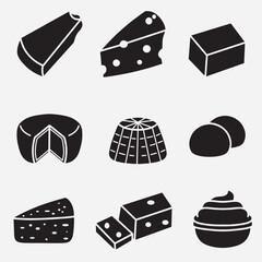 sets of cheese good for icon, symbol, logo, element design, etc