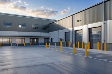 Industrial Warehouse Complex with Office Space and Loading Docks for Lease