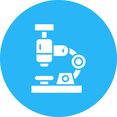 Microscope icon vector image. Suitable for mobile apps, web apps and print media.