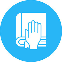 Fototapeta premium Oath icon vector image. Suitable for mobile apps, web apps and print media.