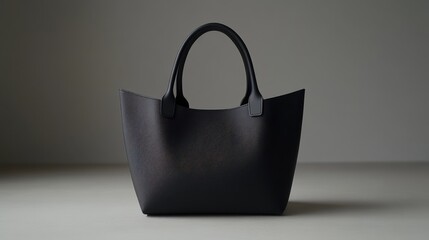 Urban-inspired handbag with minimalist silhouette and hardware displayed on white