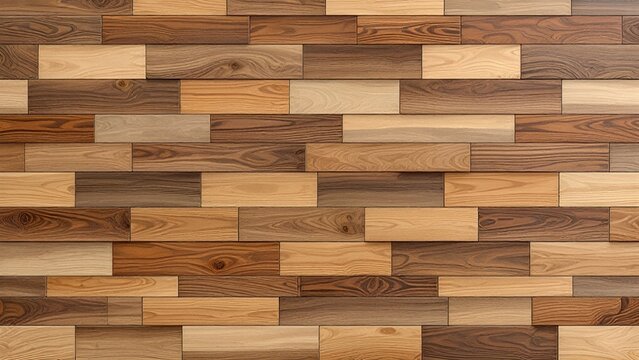 Close-up view of a wooden wall made of planks background 