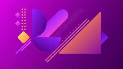 ABSTRACT BACKGROUND ELEGANT PINK PURPLE ORANGE GRADIENT SMOOTH LIQUID COLORFUL DESIGN WITH GEOMETRIC SHAPES VECTOR TEMPLATE GOOD FOR MODERN WEBSITE, WALLPAPER, COVER DESIGN 