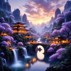 Peaceful village in Asia ~ Ai 