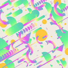 Composition with geometric shapes. Abstract background for design. A template for advertising in a modern style. Stylish illustration for the poster. Trendy stylish graphics.