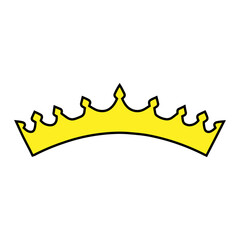 Crown vector icon. King illustration sign. Queen symbol. monarchy mark.