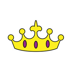Crown vector icon. King illustration sign. Queen symbol. monarchy mark.