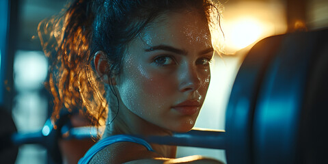 Close-up portrait of thoughtful young woman, Indoor lifestyle portrait photography, Natural light portrait of woman