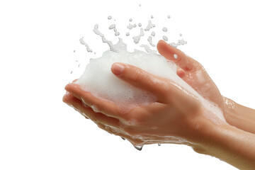 Fototapeta premium washing hands isolated