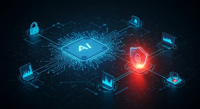 AI cyber defense system analyzes logs and halts breaches promptly in endpoint activities