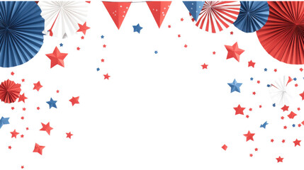 Obraz premium USA flag colors items