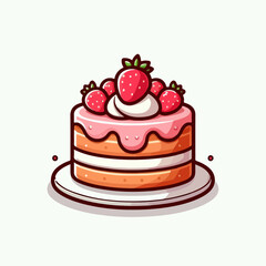 birthday cake illustration 