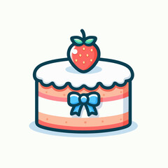 birthday cake illustration 