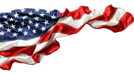 flag of united states isolated