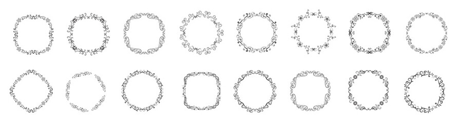 vintage frame calligraphic element