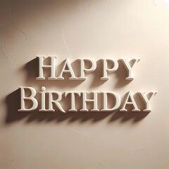 Elegant Happy Birthday Wall Art
