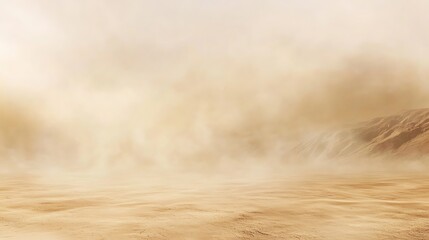 Desert haze landscape
