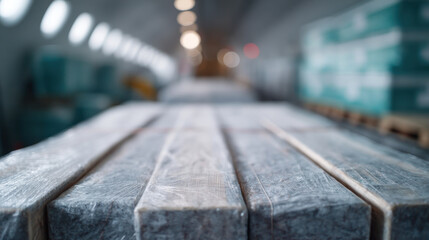 Frozen food cargo wrapped in plastic inside airplane