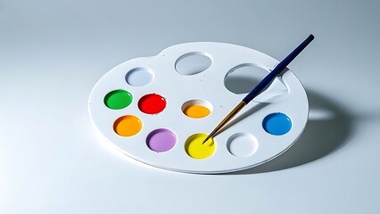 Art palette with colors images, east asian, photos, south asian indigenous hispanic or latinx illustration, horizontal