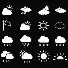 clouds icons , many forms and style