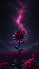 rose in the night