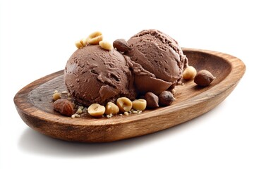 Decadent Chocolate Hazelnut Ice Cream: A Rustic, Creamy Delight