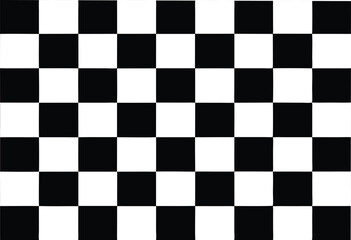 Obraz premium Seamless checkerboard vector pattern. Classic black and white geometric design with repeating square tiles