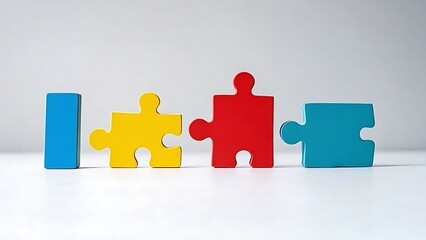 Puzzle pieces concept images, east asian, photos, south asian indigenous hispanic or latinx illustration, horizontal