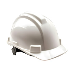 Fototapeta premium White Hard Hat Safety Helmet on transparent Background