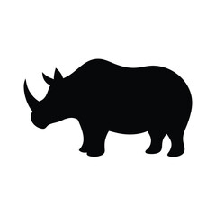 Silhouette of a Rhino