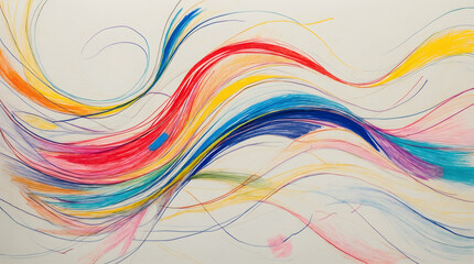 minimalist colorful background lines curves and abstract shapes, perfect use for graphic design, backdrop or wallpaper, graphic resource