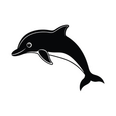 Silhouette of a Dolphin