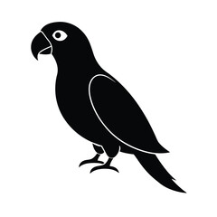 Silhouette of a Parrot
